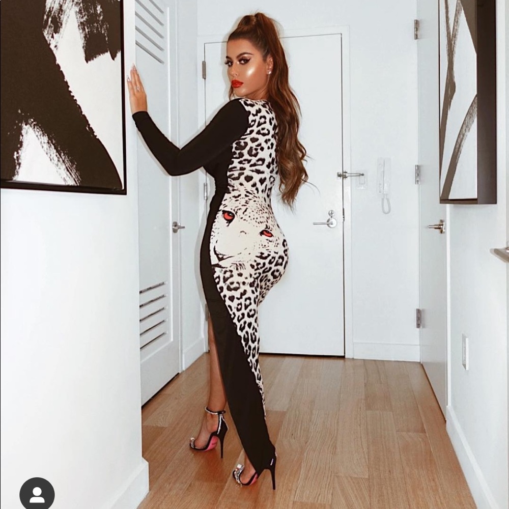 NWOT Leopard Dress - Picture 2 of 6